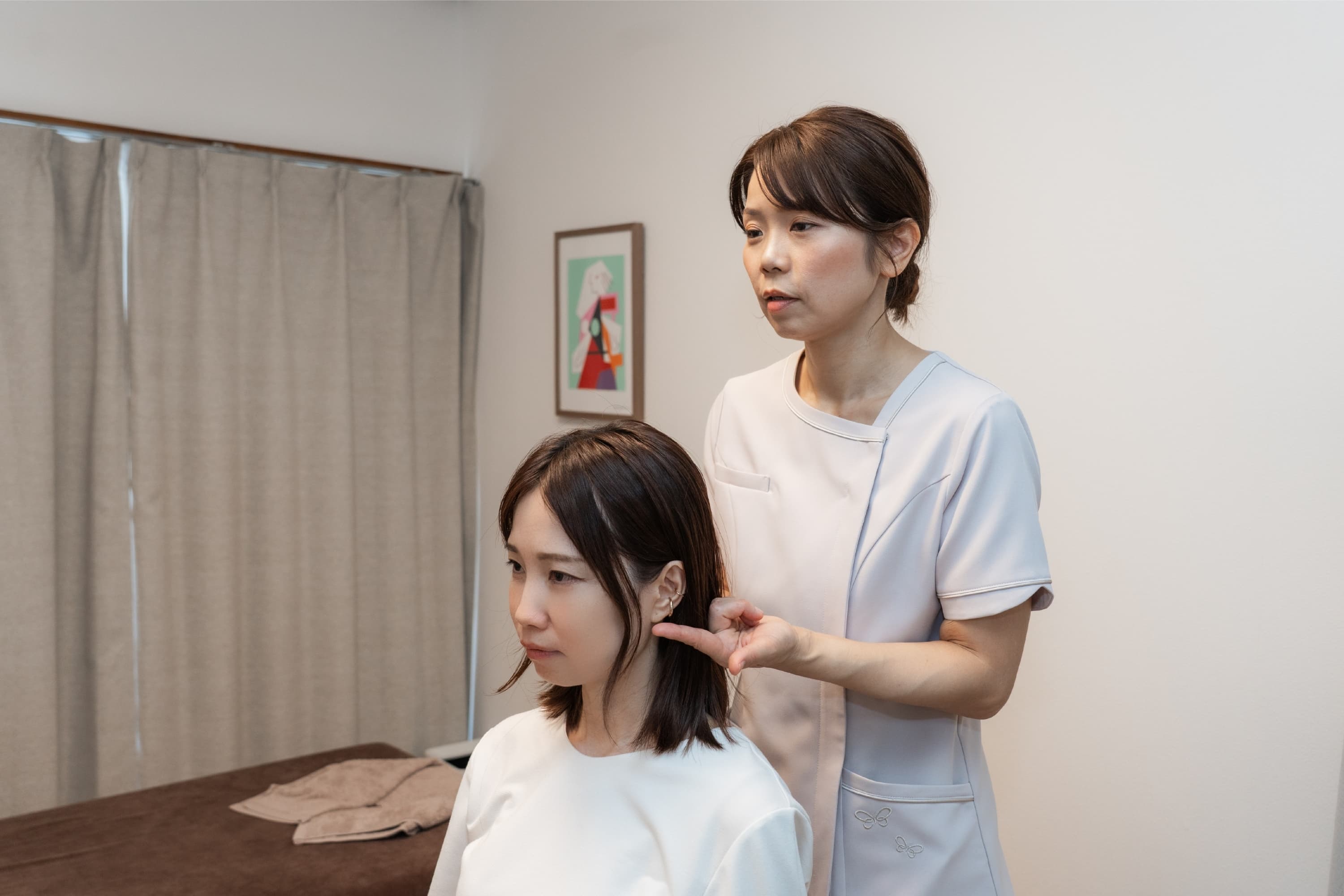 アフターチェックの様子